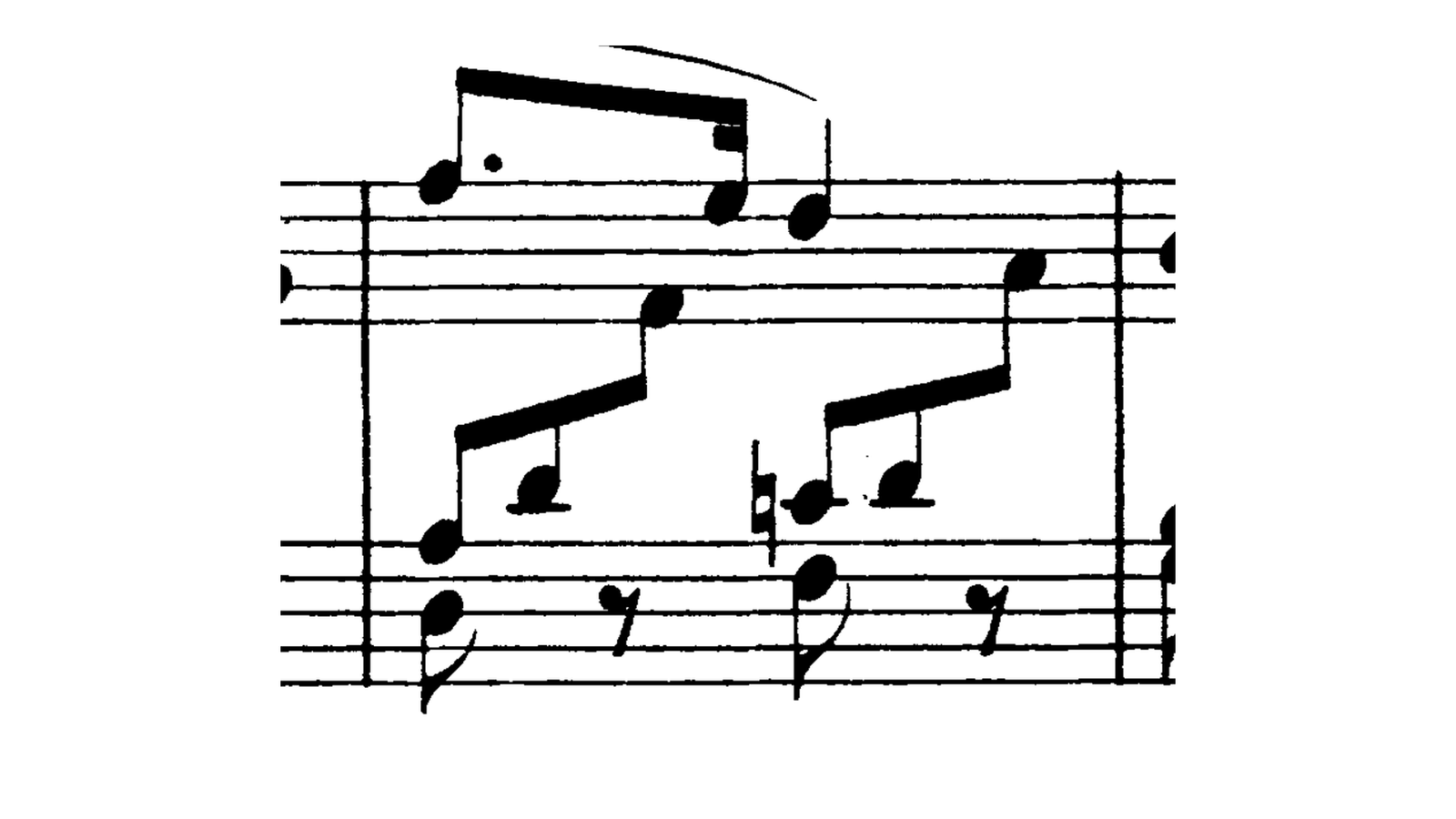 Schumann Kinderszenen Op. 15 No. 1, bar 2